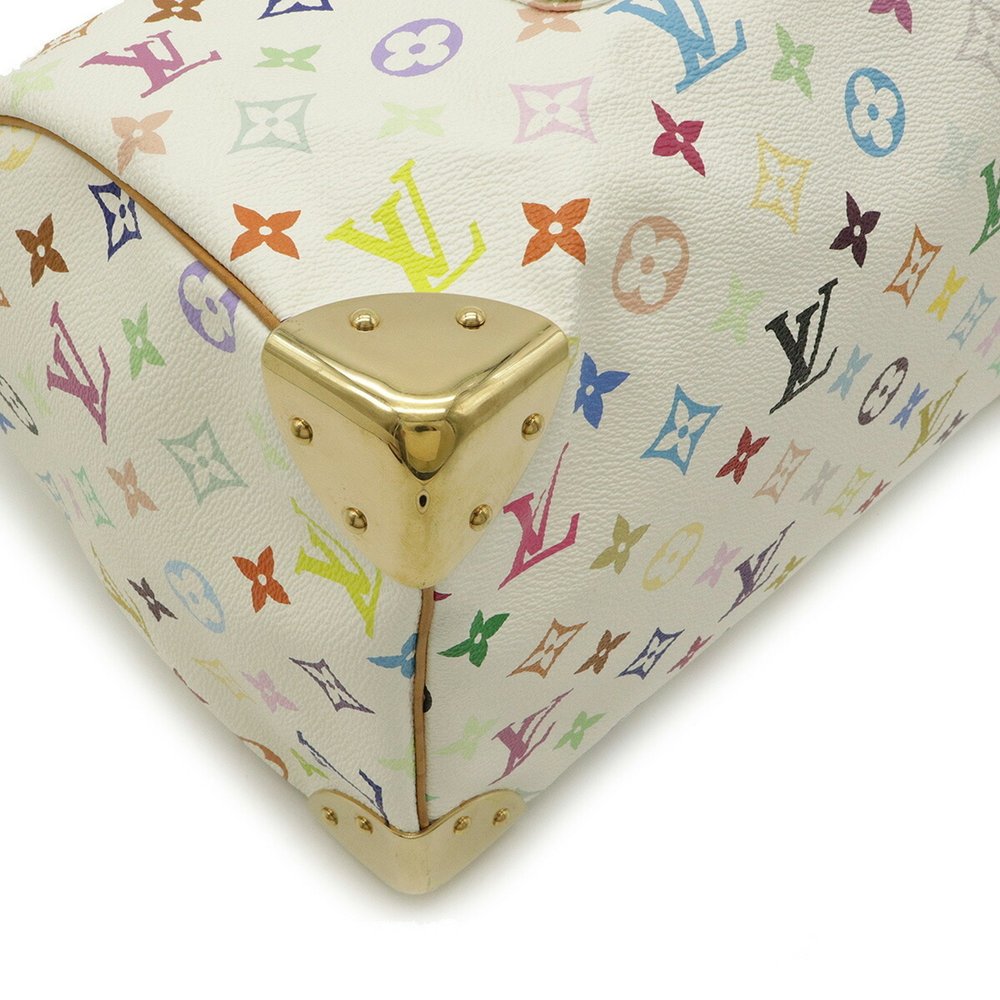 LOUIS VUITTON Louis Vuitton Monogram Multicolor Speedy 30 Handbag Bronze Whit... - Picture 3 of 8